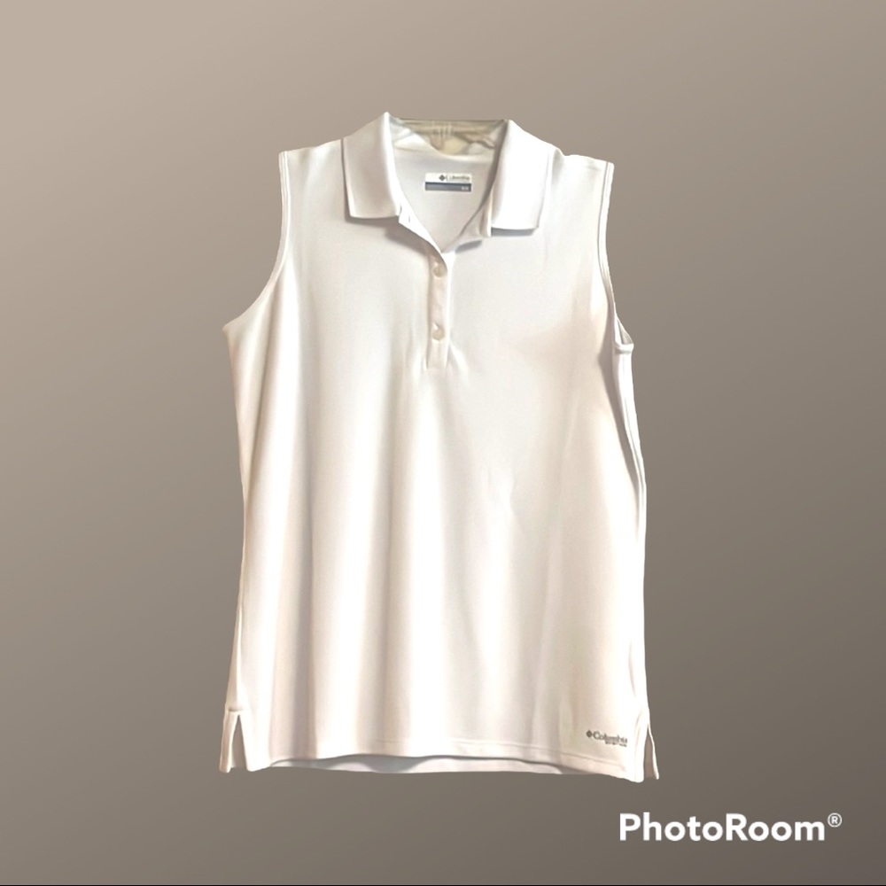 Columbia White Collared Top (Women’s Medium)